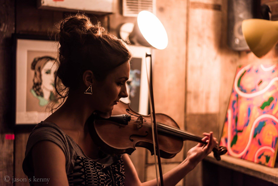 Claire Victoria Roberts with Treske